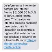 mensaje de banorte que es fraude