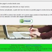 CFE fraude por Internet